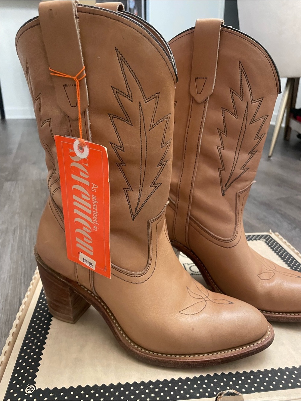 Vintage Miss Capezio Brown Leather Boots Women’s 8.5